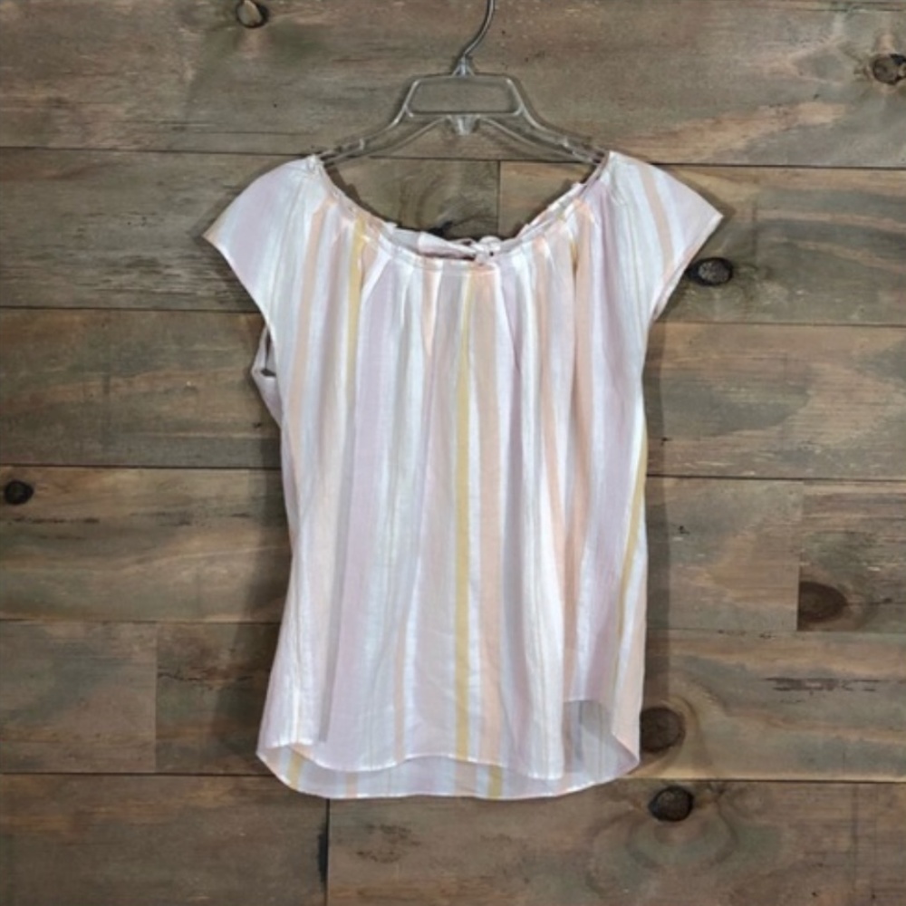 Lauren Conrad Striped Pastel Top